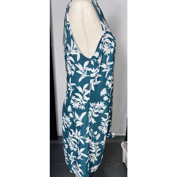 Sam Edelman Women's Floral Sleeveless Dress Round Neck, Teal , Size 10 NWT - Picture 4 of 9